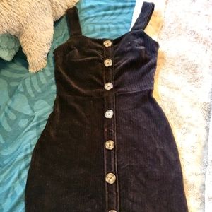 Black Corduroy Jumper XS